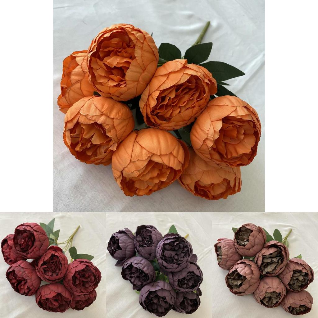 Artificial Peony Flowers For Photography Props And Living Room Decor