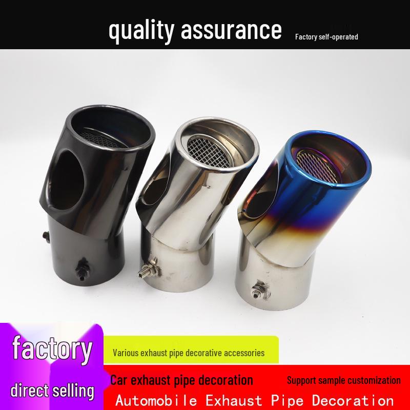 Silver Stainless Steel Tailpipe for Highlander, IX35, Range Rover, CRV, Lexus, and Sportage