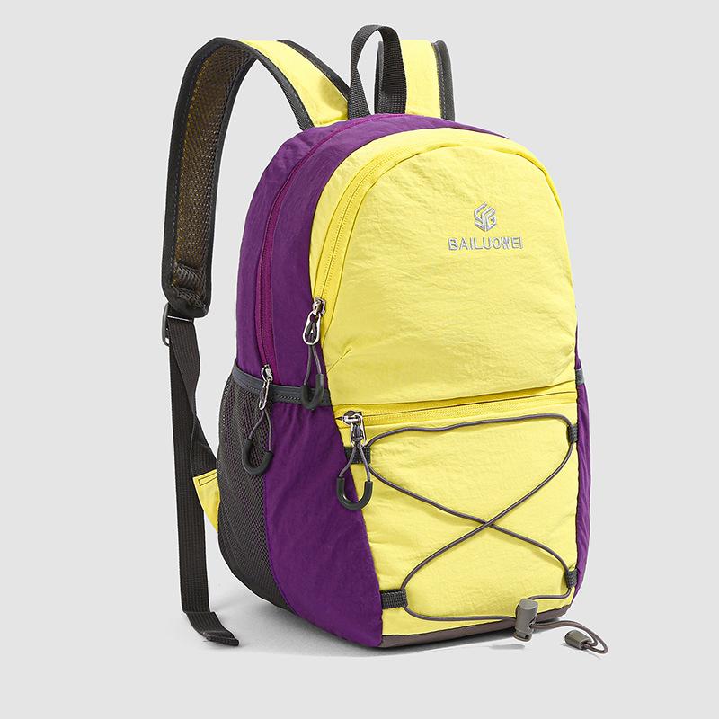 Schoolbag Outdoor Contrast Light Backpack Unisex Leisure Travel Sports Backpack Trendy Versatile Student School Bag
