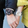 Casio Waterproof Movement Transparent Quartz Movement Resin Strap Japanese and Korean Watch Unisex Black Dial GA-110LS-1APRGMA-S110SR-7APR