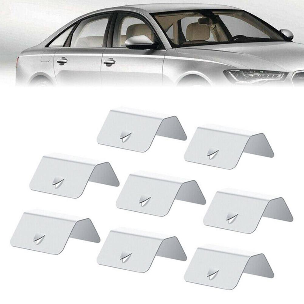 

Wind Rain Deflector Channel New Metal Retaining Clips For BMW 8PCS