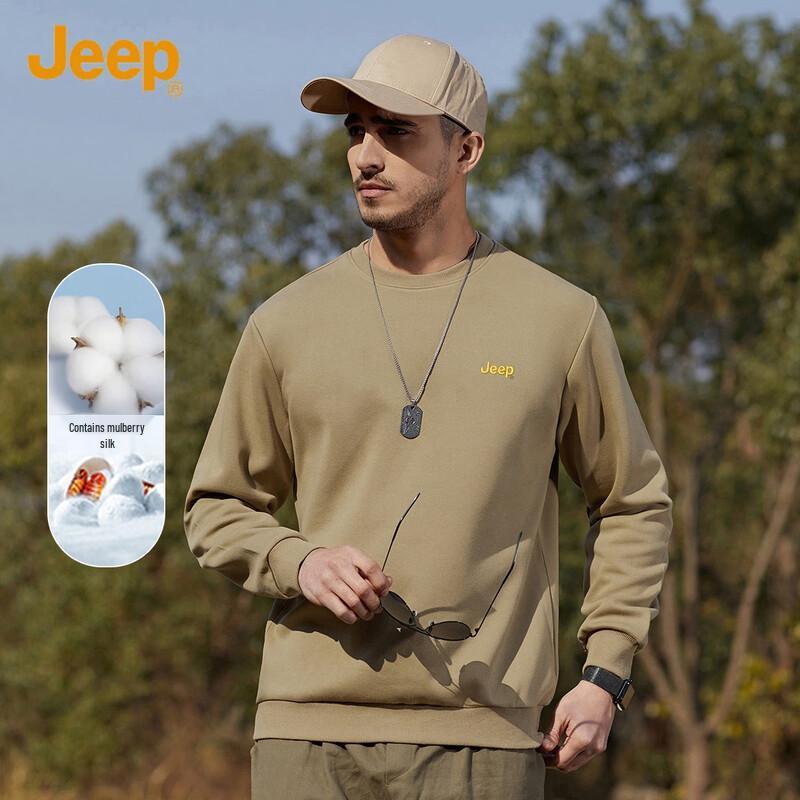 Jeep Men's Classic Round Neck Sweatshirt