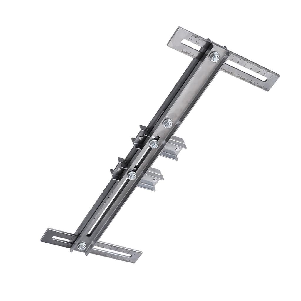 Cabinet Hardware Jig Template Stainless Steel Closet Hanging Rod Locator Guide Jig