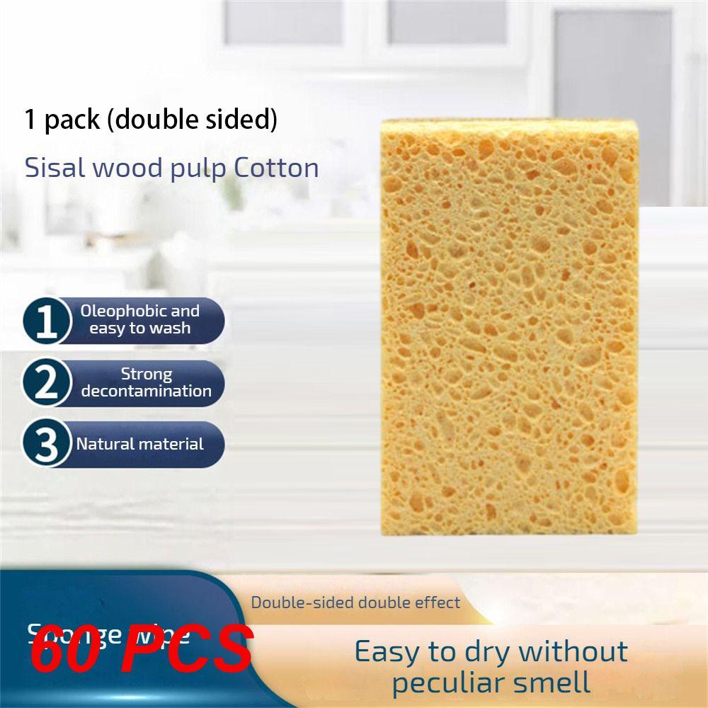 10~100PCS Double-sided Scouring Pad Double Sided Cleaning Strong Water Absorption Easy To Use Lightweight And Convenient