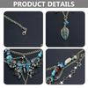 Elegant Butterfly Charm Multilayer Tassels Waist Chain Adjustable Body Chain Fashion Accessory for Parties