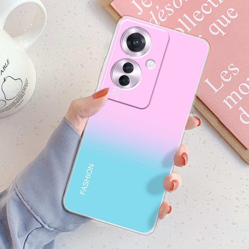 For OPPO Reno11 F 5G Case For Oppo F25 Pro 5G Cover Shockproof Clear Soft Silicone Phone Case on Reno11F /F2 Pro Protect Fundas