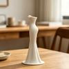 Flower Arrangement Elegant Dress Vase Gown-Shaped Decorative Vase  Home Desktop Decorations