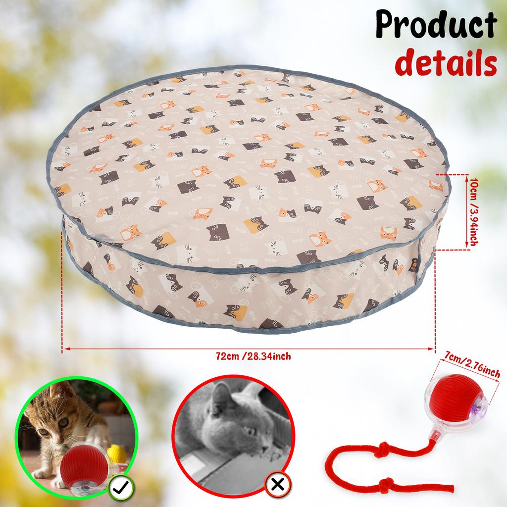 1/2/3Pcs Cat Interactive Ball Toys with Faux Tail USB Rechargeable Electric Pet Ball Automatic Interactive Cat Smart Toy Ball