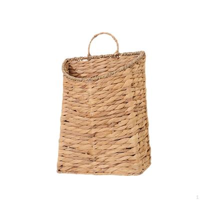 Woven Hanging Basket Front Door Organizer Portable Rustic Versatile Wall Planter