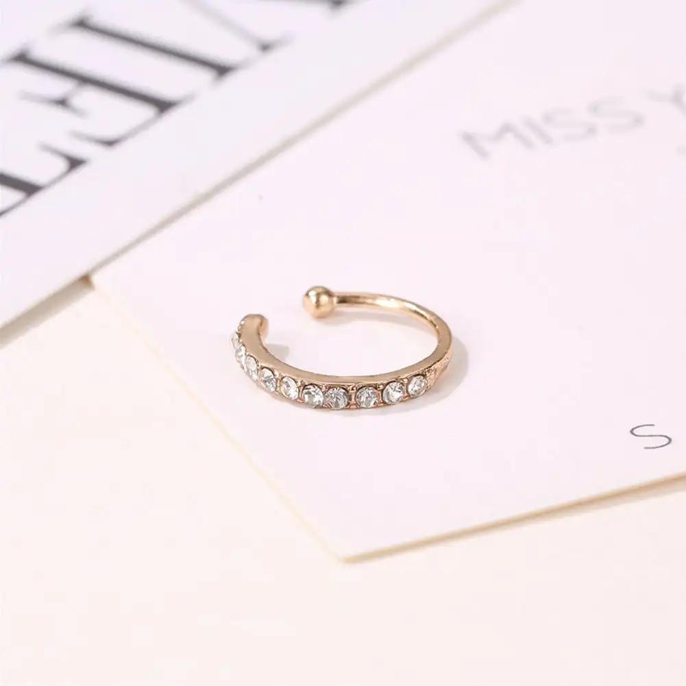 Ear Cuff for Women Charming Zircon Clip On Earrings Earcuff Without Piercing Earrings Jewelry