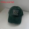 Classic Cotton Baseball Cap With Embroidered Letters For Casual Outdoor Wear