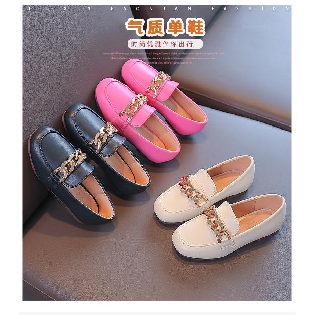 Girls' Leather Princess shoes2026Soft-soled Non-slip Children's Loafers for Older Kids, Suitable for All Seasons, Ballet Shoes