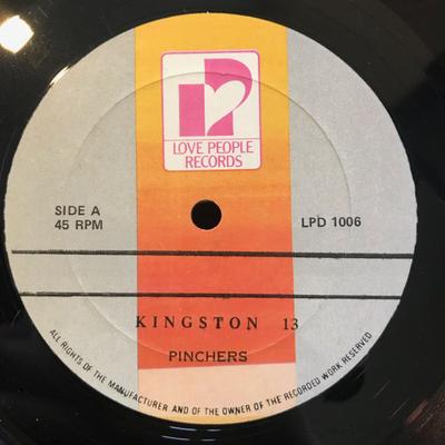 12-Zoll-Schallplatten-KLEMMPUNKTE Kingston 13 LPD1006 LOVE PEOPLE Nicht Japan Reggae Ska Dub Gebraucht
