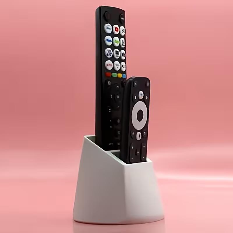 §2 Grids Desktop Remote Control Holder Living Room Remote Cntrol Storage Rack 3D Printing Remote Control Organizer