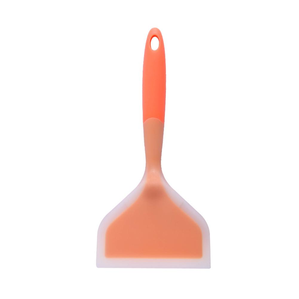 Kitchen Silicone Jade Spatula Non-Stick Pan Small Flat Spatula Portable Outdoor Wide Surface Silicone Spatula Kitchen