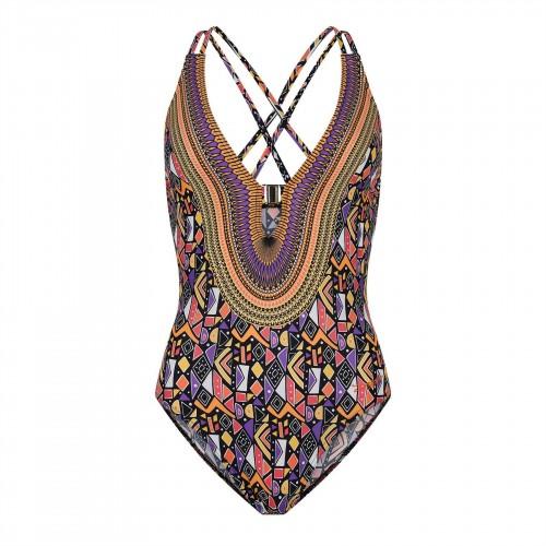 Zoggs Womens/Ladies Culture Jam Cross Back One Piece Swimsuit