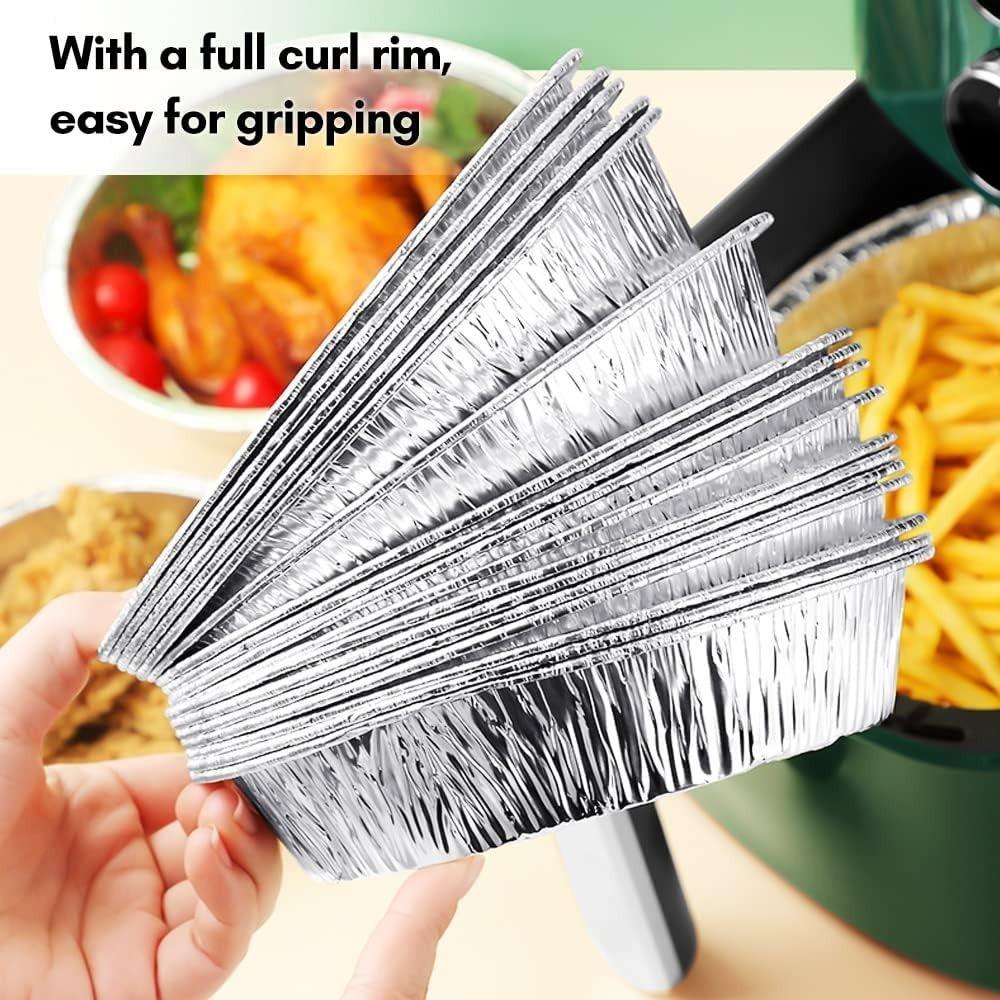 20PCS 6 Inch 7 Inch 8 Inch 9 Inch Air Fryer Foil Baking Pan  Fries Chicken