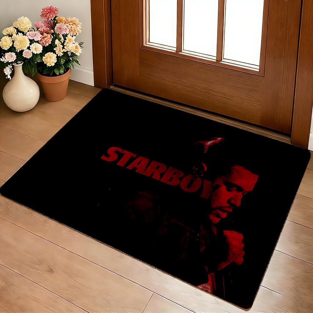 Singer T-The Hot W-Weeknd Floor Mat Cozy Flannel Soft Thick Non-Slip Mat For Living Room Bedroom Kitchen Decor Rugs