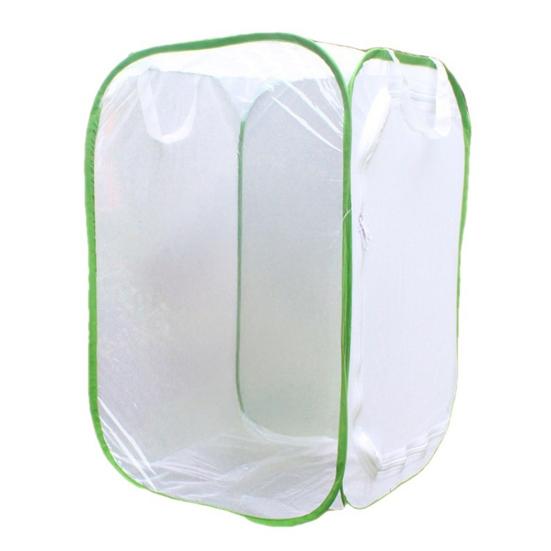 

Складная клетка для бабочек, всплывающая сетчатая палатка с дверью на молнии, клетка для содержания бабочек, домик для насекомых для выращивания гусениц и бабочек Large