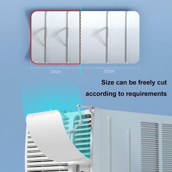 Air Conditioning Baffle Deflector Adjustable Simple Installation Universal Window Air Conditioners Windshield Anti-Wind Baffles Wind Guide