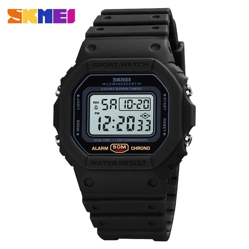 Watch Skmei 1628 Popular Square Dial Watch Manufacturer Digital LED Fashion Casual Men Digit Wristwatch