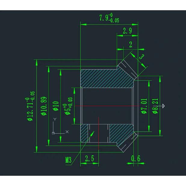 1:1 Precision MINI Bevel Gear 0.3/0.4/0.5/0.8/1M 90-Degree Transmission Brass Model Static Change Accessories