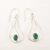 Green Onyx Gemstone 925 Sterling Silver Dangling Handcrafted Earrings Jewelry EE-139-18