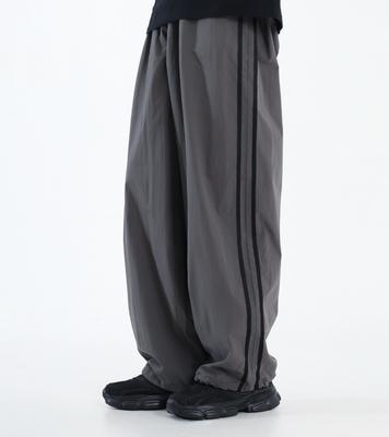Beoteunseoul [Summer] Basic Line Nylon String Pants (Gray)