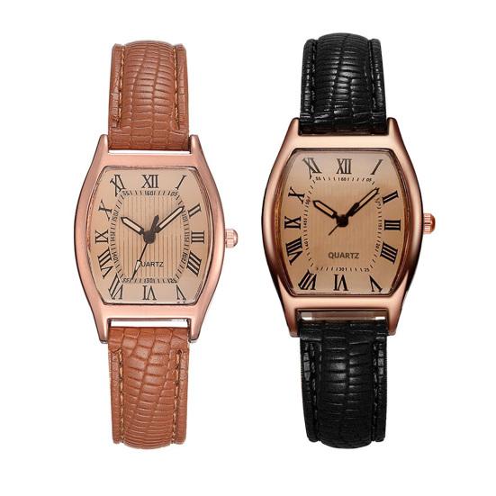 Relógios de Pulso de Quartzo da Moda para Mulheres Vintage Pulseira Ajustável Elegante Números Arábicos Relógio de Pulso de Vestir Presentes para Mãe Esposa Aniversário