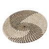 Woven Wall Basket Decor Handcrafted Seagrass Hanging Baskets Multifunction Woven Insulation Pad for Living Room Kitchen