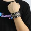 European & American Harajuku Punk Rivet Leather Bracelet