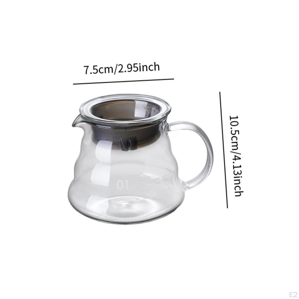 Clear Coffee Pot Creative Glass Carafe for Kitchen Lovers Gift 300ml
