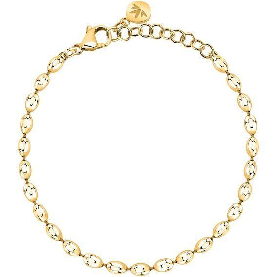 Morellato Intrecci Gold Tone Steel Necklace Bracelet SAZC14 For Women