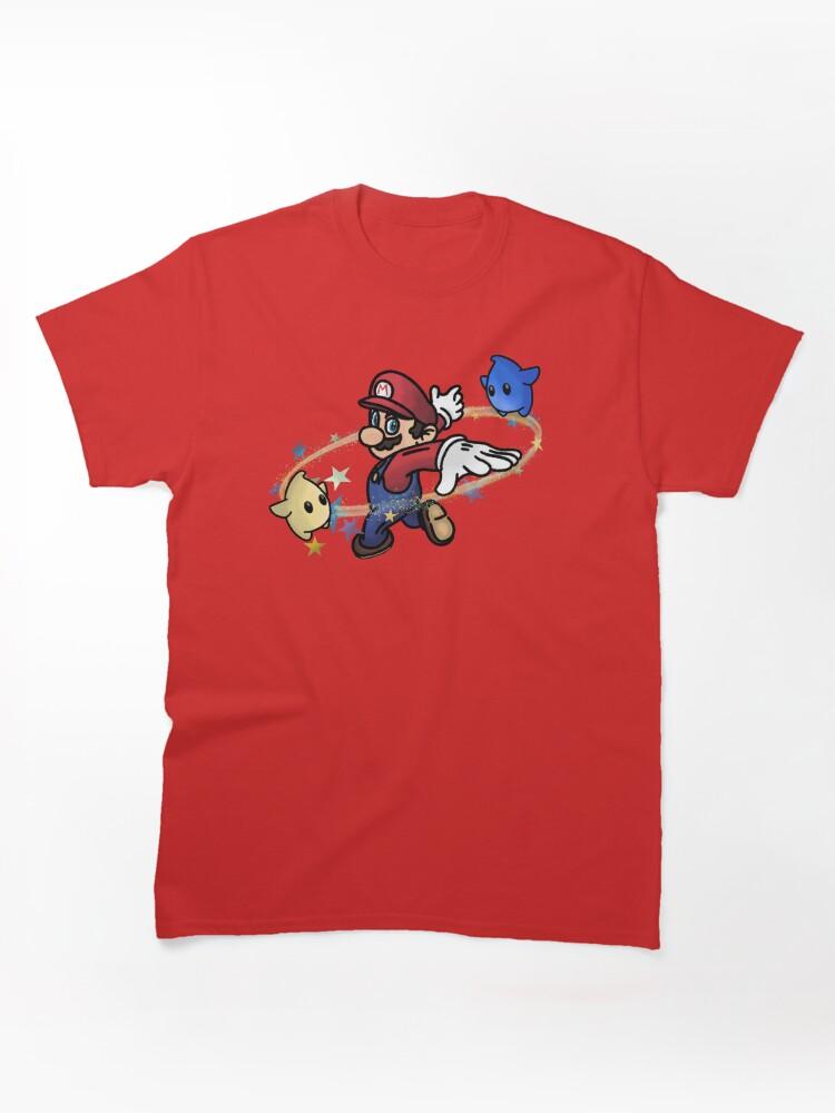 Super Smash Bros. Jumping through the galaxy with Mario Classic T-Shirt