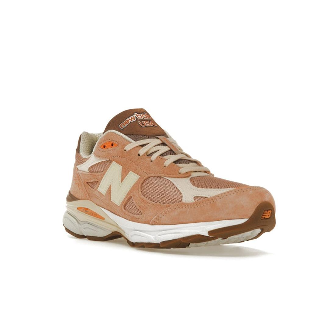 New Balance Size? X 990v3 Made In USA Keepin It Running Unisex Sneakers Pink Orange Cream M990SZ3