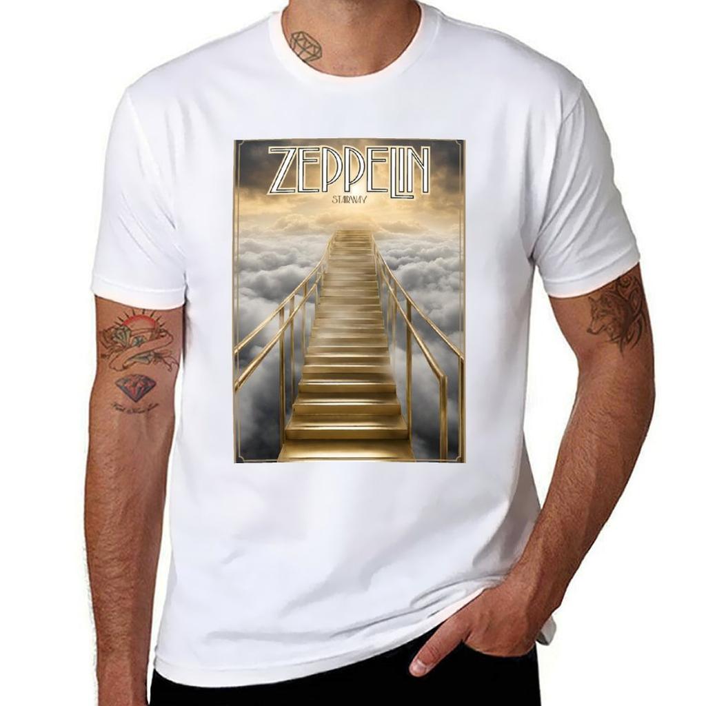 Golden Stairway To Heaven Tshirt Work Duty Casual Tshirt