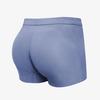 Ropa interior tipo bóxer con diseño 3D de efecto sin dejar huellas, de tiro medio, de color liso, diseño ergonómico convexo en forma de U