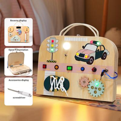Montessori Toddlers Busy Board Learning Christmas Gifts Openable Sensory Toy