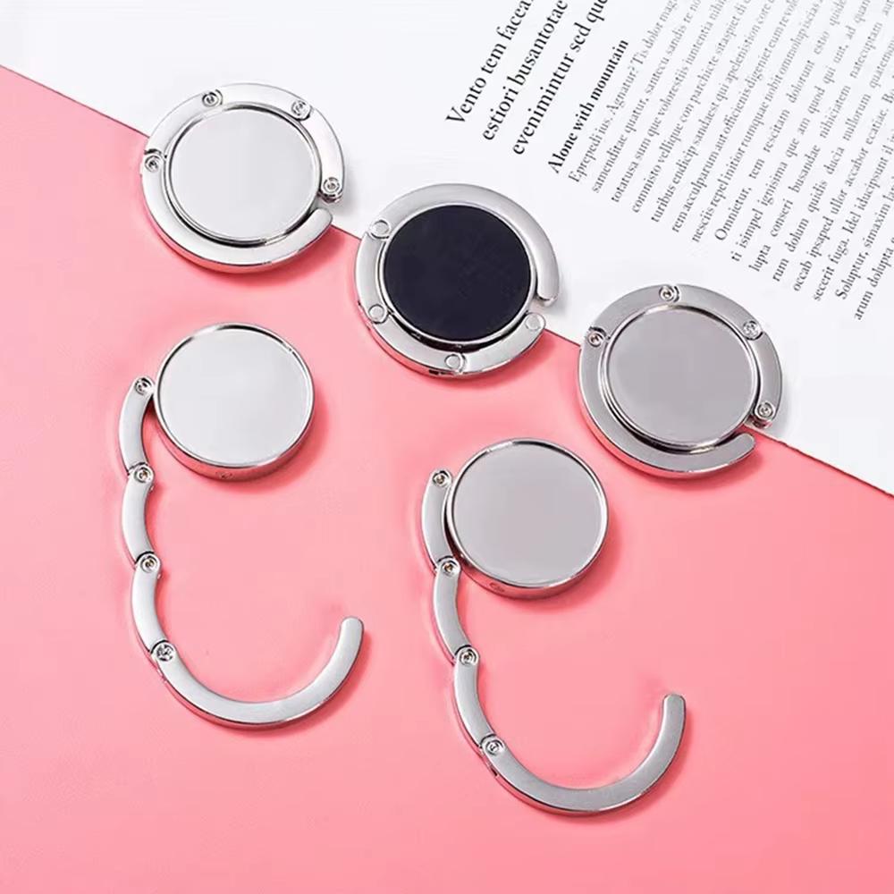 1-3Pcs Foldable Bag Hook Portable Good Load-Bearing Capacity Hanger Handbag Student Desktop Table Bag Side Of The Desk Hanger