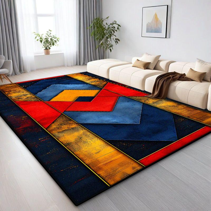Lehký luxus Geometrický koberec Obývací pokoj Severská dekorace Domácí Koberce velkých ploch Pohovková zóna Ložnice Šatna Podlahové rohože Protiskluzové