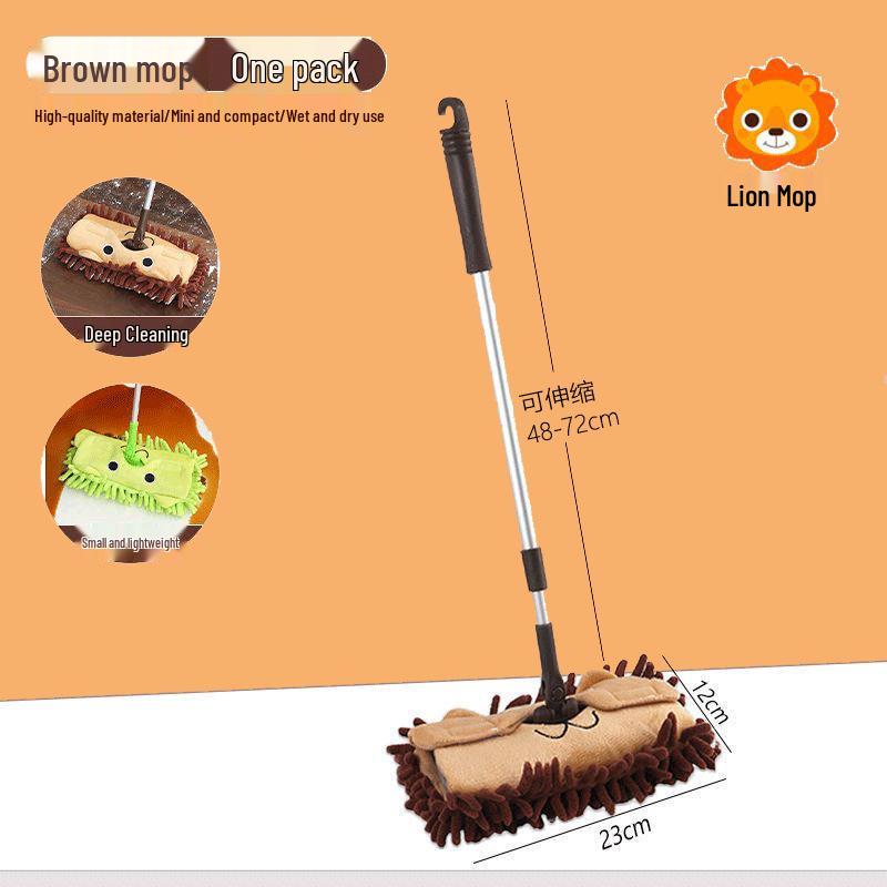 Kids' Mini Broom and Dustpan Set: Baby-Friendly Toy for Sweeping and Mopping