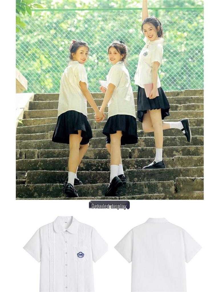 Japanese Academy Style High School JK Uniform Set for Graduation & Chorus Photos