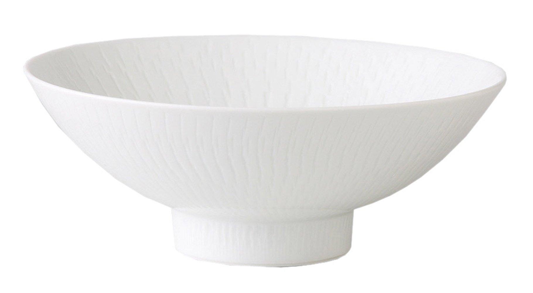 

Керамика Нисикай Посуда Хасами Белый фарфор Канна Плоская миска 11422 (большой)