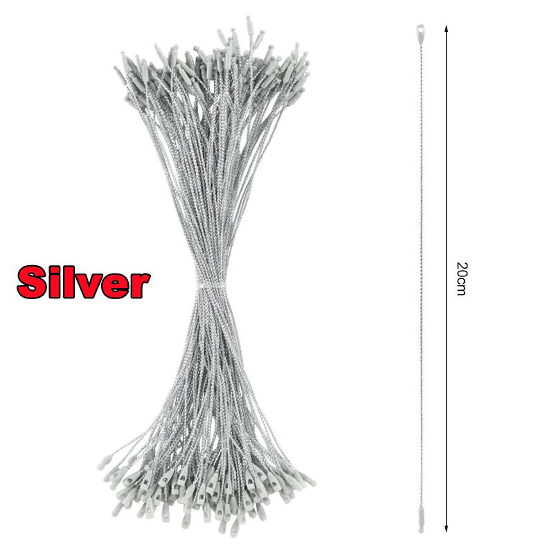 New 100PCS Christmas Drop Ornaments String Ribbon Xmas Ball Pendant Hanging Ropes Christmas Decorations Home Gift Packaging Tag