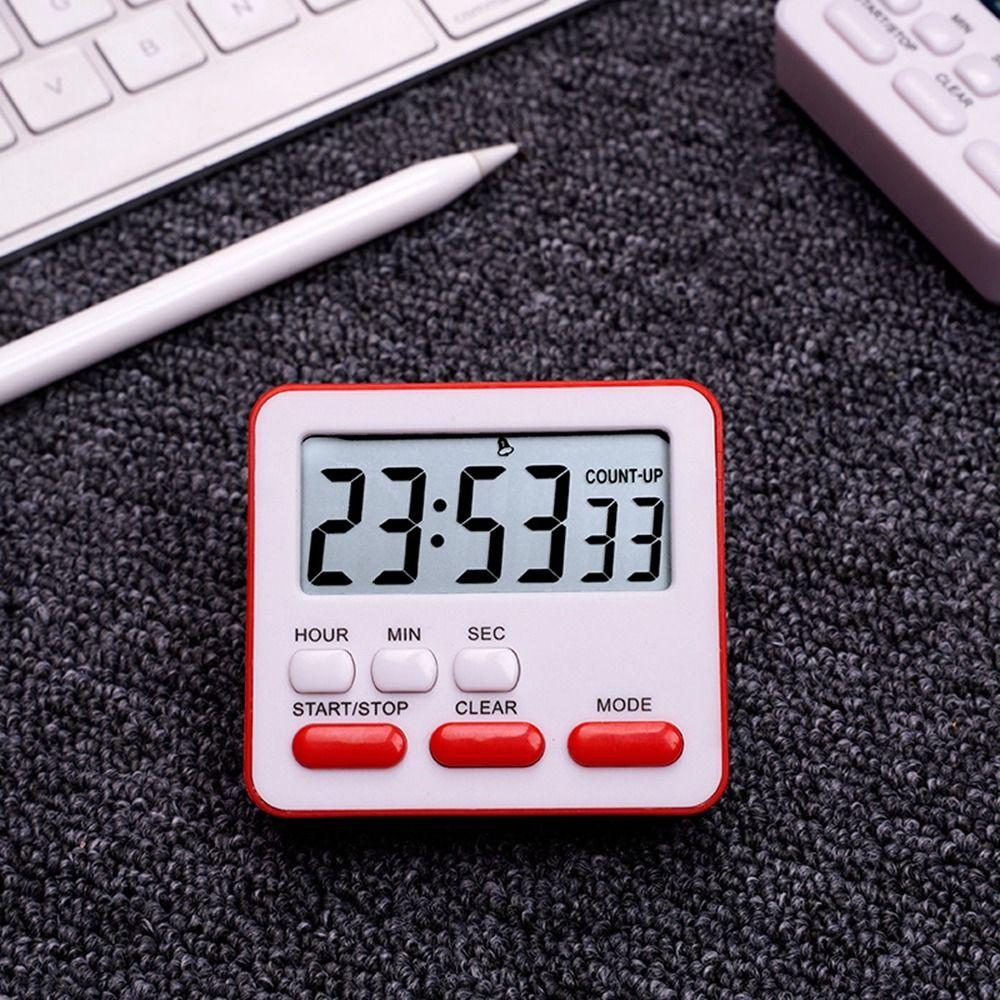 Kitchen Accessory LCD Digital Display Stopwatch With Flashing Light Kitchen Timer Alarm Clock