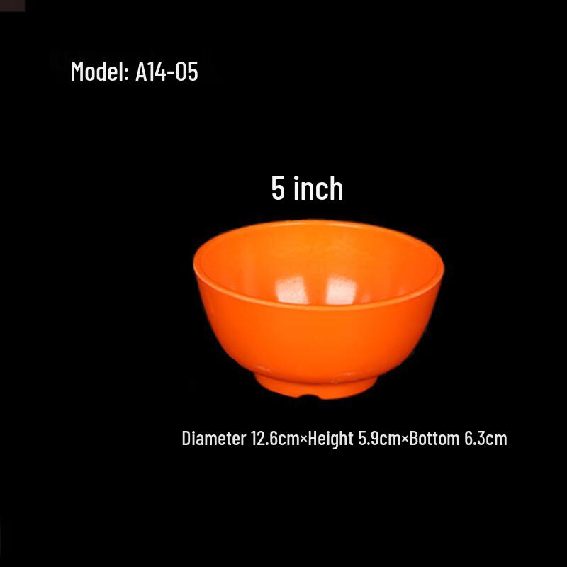 Jijun Commercial Melamine Soup & Noodle Bowls, 10-Pack 5 inch