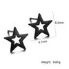 Geometric Stud Earrings Women Stainless Steel Round Square Oval Hexagon Star Triangle Rectangle Trend Jewelry Gifts
