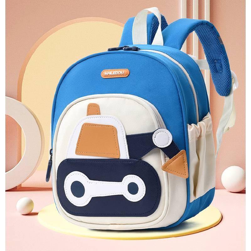 Adorable Cartoon Excavator Toddler Backpack For Boys And Girls Ages 1-6 Years