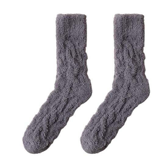Women's Fuzzy Coral Fleece Slipper Socks Thick Cozy Soft Warm Home Floor Socks Winter Thermal Sleep Socks