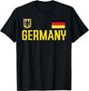 Bandera de Alemania Deutschland Fútbol Aficionado Hombres Mujeres Camiseta